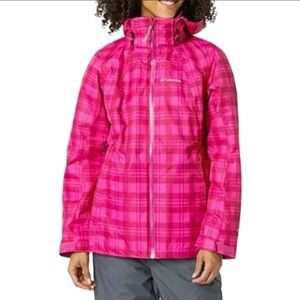 Columbia Whirlibird Interchange 3-in-1 Jacket – Hot Pink Plaid
